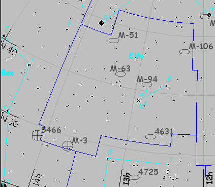 Constelación de Canes Venatici