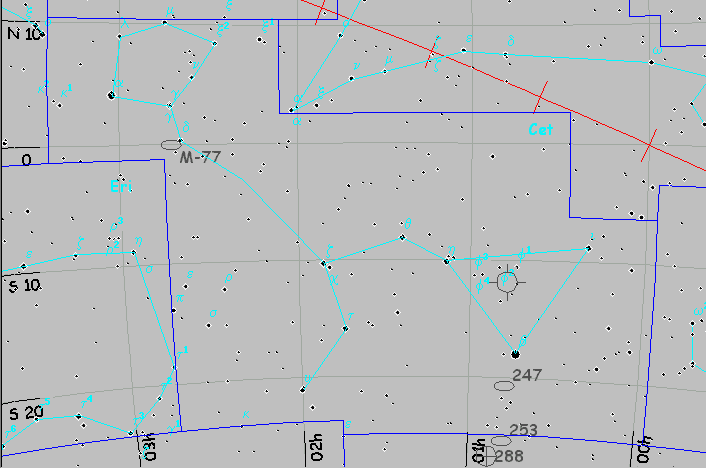 Constelación de Cetus (La ballena)